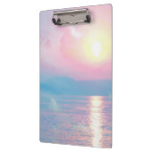 ピンクの夕日の幻想的な風景 クリップボード (左)