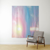 ピンクの夕日の幻想的な風景 タペストリー (インサイチュ)