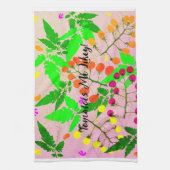 ピンクの多色のトマトの品種 キッチンタオル (縦)