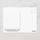 ピンクの夢のような空中雲の切手。 ポストカード (裏面)