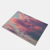 ピンクの夢のような美しい夕日の雲 ドアマット (アングル)