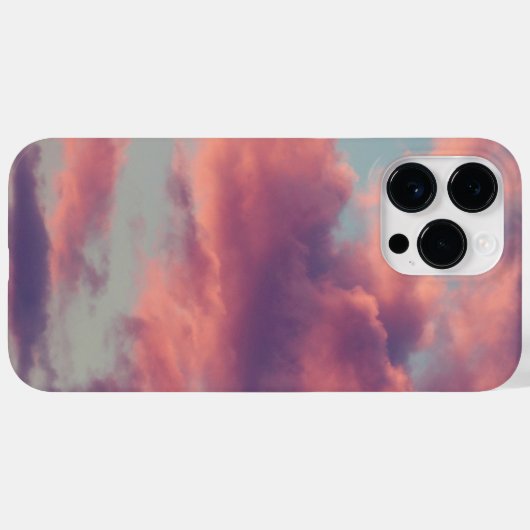 ピンクの夢のような美しい夕日の雲 Case-Mate iPhoneケース (裏面 (横))