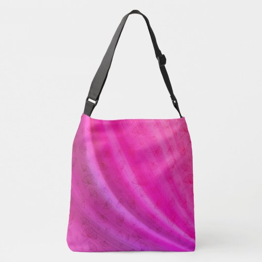 ピンクの夢のクロスボディバッグ クロスボディバッグ (裏面)