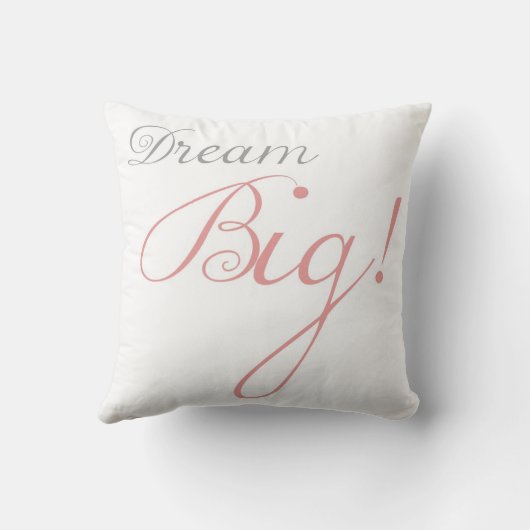 ピンクの夢の大きくやる気を起こさせるな枕 クッション (裏面)