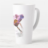 ピンクの夢の花 – エレガントファンタジー自然 カフェラテマグ (右アングル)