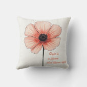 ピンクの夢は春風に揺れる クッション (裏面)