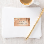 ピンクの夢見るような田園風の森のウェディングシャワー招待状 ラベル (インサイチュ)