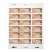 ピンクの夢見るような田園風の森のウェディングシャワー招待状 ラベル (フルシート)