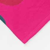 ピンクの夢 フリースブランケット (角)