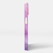 ピンクの大理石のアートガーリー金ゴールド iPhoneケース (右側面)