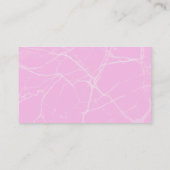 ピンクの大理石のグレーバイオリン 名刺 (裏面)