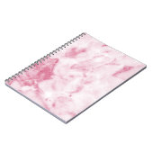 ピンクの大理石のノート ノートブック (左側)