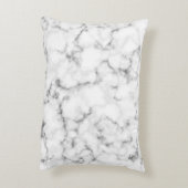 ピンクの大理石のパターンと金ゴールドグリッター アクセントクッション (裏面(縦))