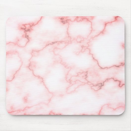 ピンクの大理石の平野 マウスパッド (正面)