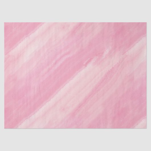 ピンクの大理石の注グラデーション流ブラシストロークストライプ数 薄葉紙 (正面)