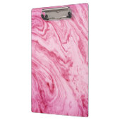 ピンクの大理石の美しい質パターンクリップボード クリップボード (左)