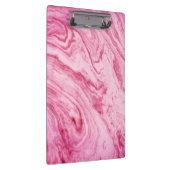 ピンクの大理石の美しい質パターンクリップボード クリップボード (右)
