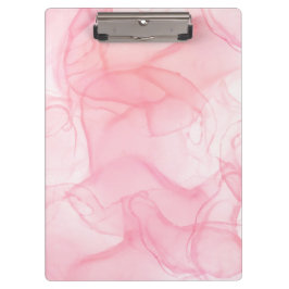ピンクの大理石の背景、流体アートの背景のメモ クリップボード