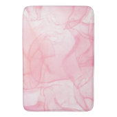 ピンクの大理石の背景、流体アートの背景テーブル バスマット (正面縦)