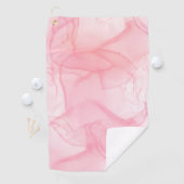 ピンクの大理石の背景、流体アートの背景 ゴルフタオル (インサイチュ)