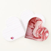 ピンクの大理石ハート ノートブック (内部)