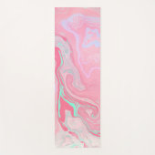 ピンクの大理石 ヨガマット (正面)