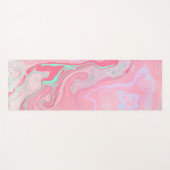 ピンクの大理石 ヨガマット (正面(横))
