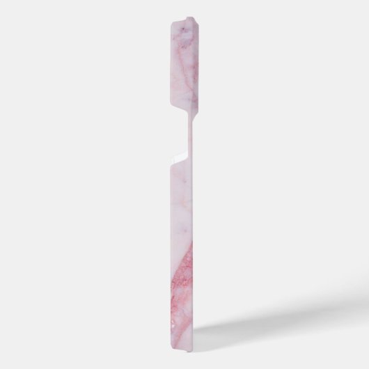 ピンクの大理石 iPhoneケース (右側面)