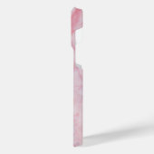 ピンクの大理石 iPhoneケース (左側面)