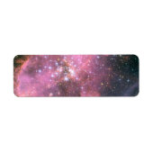 ピンクの天体デジタルアート NGC 346 ラベル (正面)