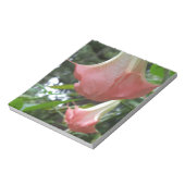 ピンクの天使のトランペット花 ノートパッド (回転)