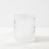 ピンクの天使のプリンセスのマグ フロストグラスマグカップ (中央)