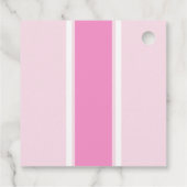 ピンクの太いストライプ名 フェイバータグ (裏面)