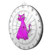 ピンクの太った猫 ダーツボード (正面右)