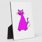 ピンクの太った猫 フォトプラーク (側面)