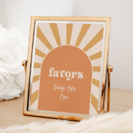 ピンクの太陽の好意サイン