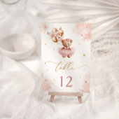 ピンクの女の子かわいいテディベア赤ちゃんシャワー