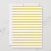 ピンクの女の子が陽光の赤ちゃんシャワーを少し浴びる 招待状 (裏面)