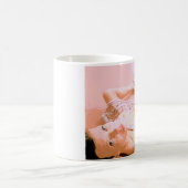 ピンクの女の子のマグカップ コーヒーマグカップ (中央)