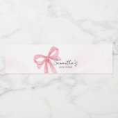 ピンクの女の子の小さなブハロウィーン赤ちゃんシャワー ペットボトルラベル (シングルラベル)