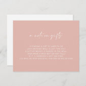 ピンクの女の子の洗礼が好調  エンクロージャーカード (正面/裏面)