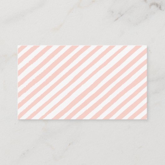 ピンクの女の子の象の赤ちゃんシャワーおむつラッフルカード エンクロージャーカード (裏面)