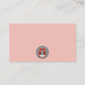 ピンクの女の子の鳥の赤ちゃんシャワー本の要求の挿入 エンクロージャーカード (裏面)