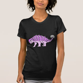 ピンクの女の子のAnkylosaurus Tシャツ