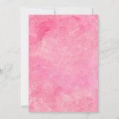 ピンクの女の子アナプラシャナの初米挙式 招待状 (裏面)