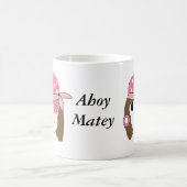 ピンクの女の子海賊 コーヒーマグカップ (中央)