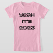 ピンクの女の子2023 Tシャツ (レイダウン)