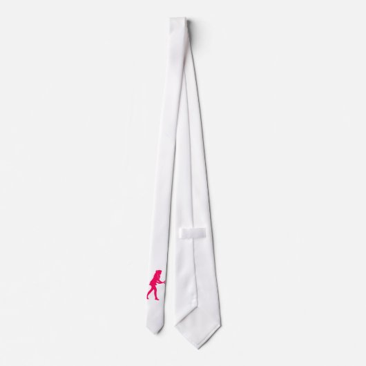 ピンクの女の子 ネクタイ (裏面)