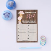 ピンクの女性のカーボーイ彼女の赤ちゃんシャワーゲームは何歳だった チラシ (シングル)