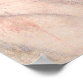 ピンクの女性の肖像 ポスター (角)